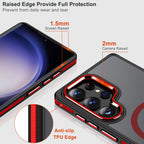 MALEWOLF for Samsung Galaxy S25 Ultra Case, Non-Slip S25 Ultra Phone Case Compatible with Magsafe, Drop Resistant Matte Translucent Cover, Scratchproof Magnetic Case for Galaxy S25 Ultra