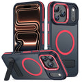 MALEWOLF Kickstand Case for iPhone 17 Pro Max, Compatible with Magsafe, Military-Grade Drop Protection Magnetic Phone Case, Anti-Slip Translucent Cover for iPhone 17 Pro Max