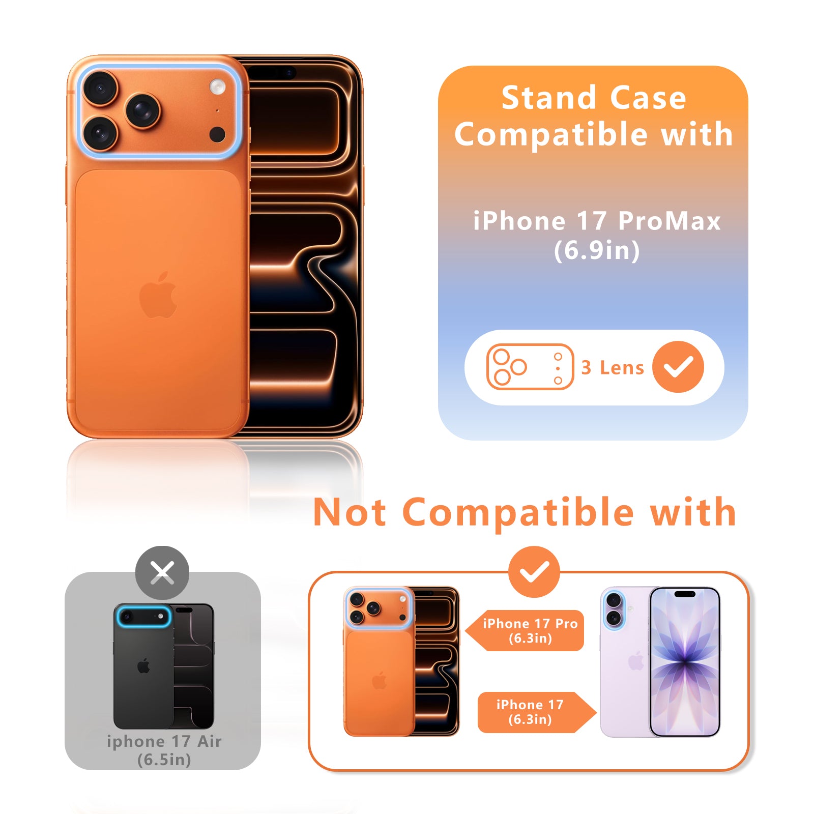 MALEWOLF Kickstand Case for iPhone 17 Pro Max, Compatible with Magsafe, Military-Grade Drop Protection Magnetic Phone Case, Anti-Slip Translucent Cover for iPhone 17 Pro Max
