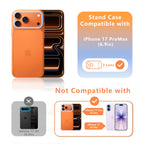 MALEWOLF Magnetic Stand for iPhone 17 Pro Max Case, Compatible with Magsafe, Anti-Slip Cover with Military-Grade Protection, Slim Phone Case for iPhone 17 Pro Max