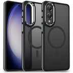 MALEWOLF Case for Samsung Galaxy S25 Edge, Matte Translucent Magnetic Cover [Compatible with Magsafe] [Anti-Slip Grip], Military Grade Shockproof Hybrid Color Galaxy S25 Edge Phone Case
