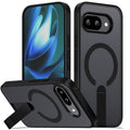 MALEWOLF for Google Pixel 9A Case, Adjustable Kickstand, Ultra Slim Cover Compatible with Magsafe, Anti-Yellowing & Durable TPU Hard Back, Shockproof Bumper Protection for Pixel 9A Phone Case