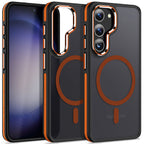 MALEWOLF for Samsung S23 Case, Compatible with MagSafe, Magnetic Phone Case for Galaxy S23, [Translucent Matte] [Anti-Slip] Full-Body Protection, Slim Translucent Cover