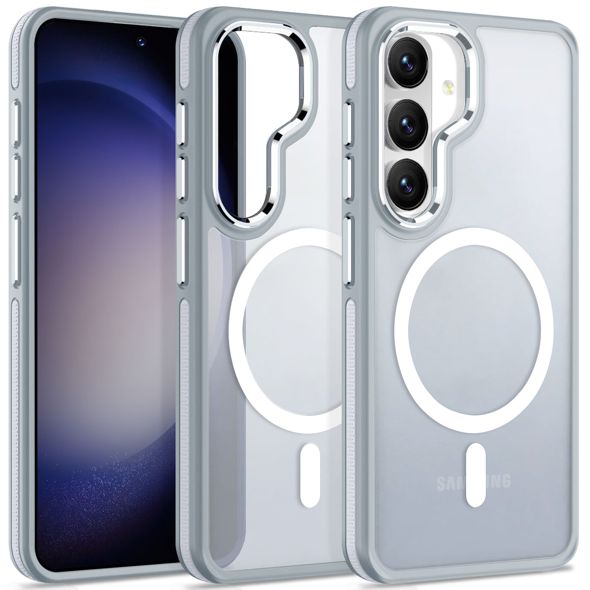 MALEWOLF Case for Samsung Galaxy S26 Compatible with Magsafe, Translucent Magnetic Cover [Military Grade Protection] [Anti-Slip Technology], Color Hybrid Galaxy S26 Phone Case