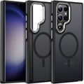 MALEWOLF Case for Samsung Galaxy S22 Ultra Magnetic Compatible with Magsafe, Slim Translucent Cover [Shockproof Tested] Anti-Slip Soft TPU Edge Protective Case for Galaxy S22 Ultra 5G