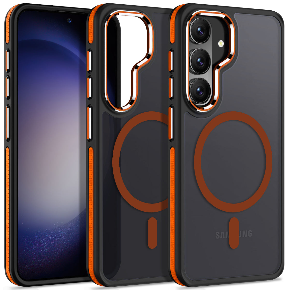 MALEWOLF Case for Samsung Galaxy S26 Compatible with Magsafe, Translucent Magnetic Cover [Military Grade Protection] [Anti-Slip Technology], Color Hybrid Galaxy S26 Phone Case