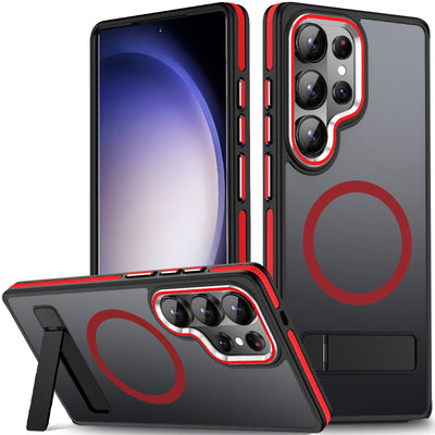 MALEWOLF Case for Samsung Galaxy S26 Ultra with Stand, Compatible with Magsafe, Mil-Grade Shockproof Protection & Non-Slip Matte Cover Phone Case for Galaxy S26 Ultra