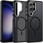 MALEWOLF for Samsung Galaxy S25 Ultra Case, Non-Slip S25 Ultra Phone Case Compatible with Magsafe, Drop Resistant Matte Translucent Cover, Scratchproof Magnetic Case for Galaxy S25 Ultra