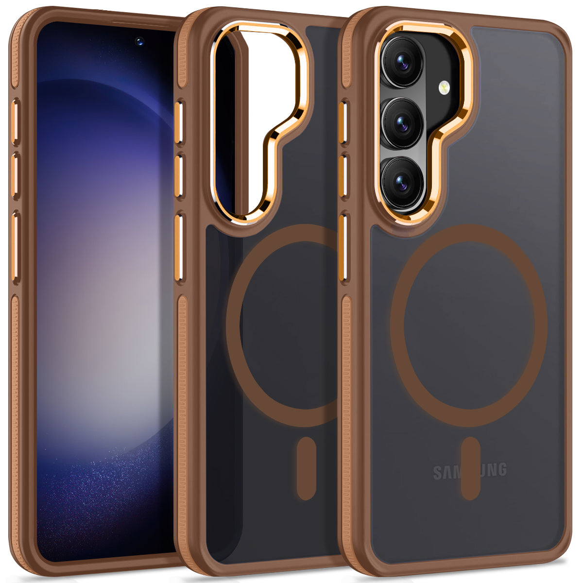 MALEWOLF Case for Samsung Galaxy S26 Compatible with Magsafe, Translucent Magnetic Cover [Military Grade Protection] [Anti-Slip Technology], Color Hybrid Galaxy S26 Phone Case