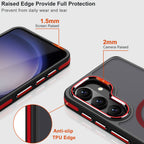 MALEWOLF Case for Samsung Galaxy S26 Compatible with Magsafe, Translucent Magnetic Cover [Military Grade Protection] [Anti-Slip Technology], Color Hybrid Galaxy S26 Phone Case