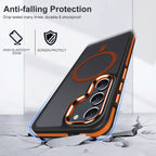 MALEWOLF for Samsung S23 Case, Compatible with MagSafe, Magnetic Phone Case for Galaxy S23, [Translucent Matte] [Anti-Slip] Full-Body Protection, Slim Translucent Cover