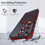MALEWOLF for Samsung Galaxy S25 Plus/S25+ Case, Skin-Friendly Matte S25 Plus Phone Case Fits for Magsafe, Color Hybrid Translucent Cover Anti-Slip TPU Edge Shockproof Galaxy S25+ Case