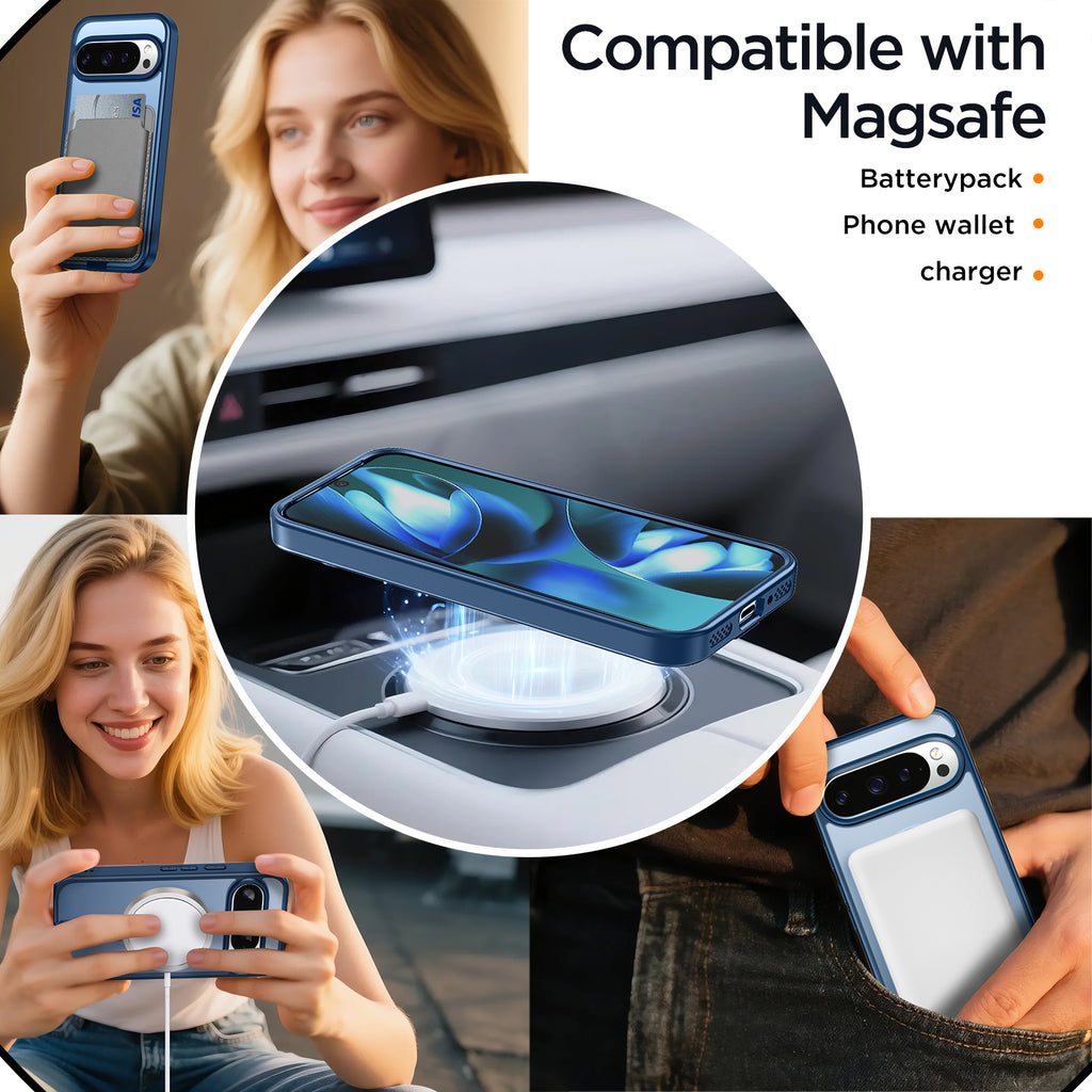 MALEWOLF for Google Pixel 10 Pro XL Case, Adjustable Stand, Matte Translucent Cover Compatible with Magsafe, Shockproof TPU Bumper for Pixel 10 ProXL Phone Case