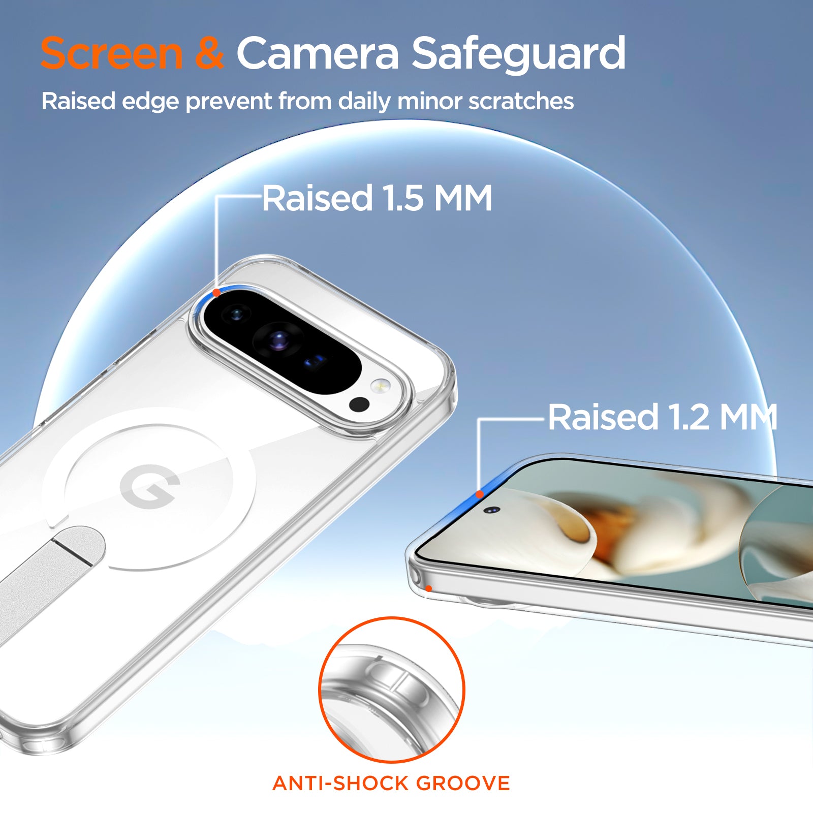 MALEWOLF for Google Pixel 9 Pro XL Case Magnetic, Slim Cover [Kickstand] [Compatible with Magsafe], Anti-yellowing & Durable TPU Back, Shockproof Bumper Protection for Pixel 9 ProXL Phone Case