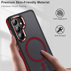 MALEWOLF Case for Samsung Galaxy S26 Compatible with Magsafe, Translucent Magnetic Cover [Military Grade Protection] [Anti-Slip Technology], Color Hybrid Galaxy S26 Phone Case