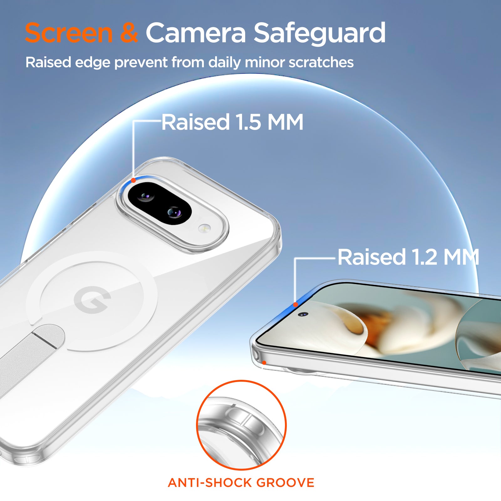 MALEWOLF for Google Pixel 9A Case, Adjustable Kickstand, Ultra Slim Cover Compatible with Magsafe, Anti-Yellowing & Durable TPU Hard Back, Shockproof Bumper Protection for Pixel 9A Phone Case