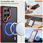 MALEWOLF for Samsung Galaxy S24 Ultra Case, Magnetic Phone Case Compatible with Magsafe, Anti-Slip Drop Protection Silky Translucent Back Cover for Galaxy S24 Ultra