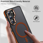MALEWOLF for Samsung S23 Case, Compatible with MagSafe, Magnetic Phone Case for Galaxy S23, [Translucent Matte] [Anti-Slip] Full-Body Protection, Slim Translucent Cover