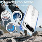 MALEWOLF for Google Pixel 9 Pro XL Case Magnetic, Slim Cover [Kickstand] [Compatible with Magsafe], Anti-yellowing & Durable TPU Back, Shockproof Bumper Protection for Pixel 9 ProXL Phone Case