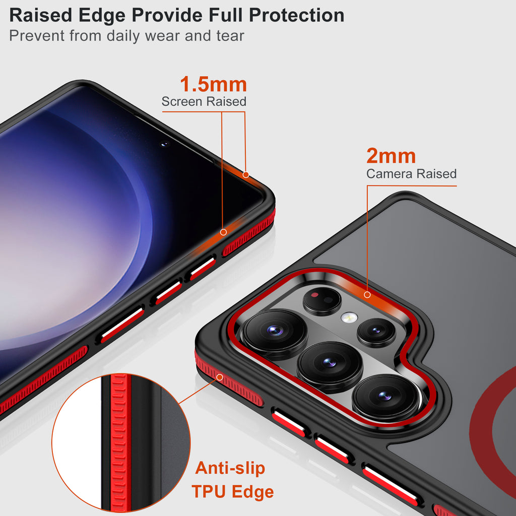 MagSafe Magnetic Case for Samsung Galaxy S26 Ultra with Metal Hidden Stand