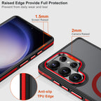 Galaxy S26 Ultra Magnetic Case – Slim Color Hybrid Matte Anti-Slip MagSafe Protective Cover