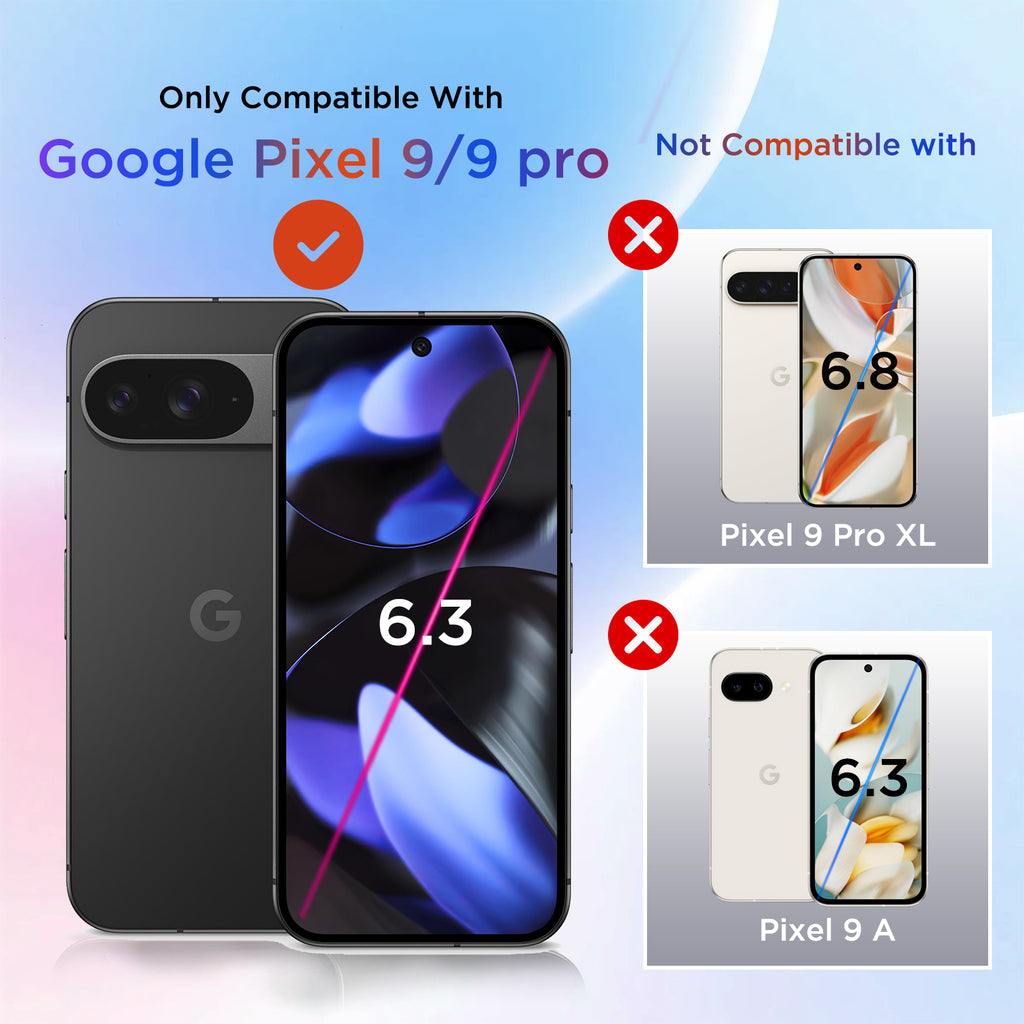 Google Pixel 9/9 Pro Case with Stand, Magnetic Shockproof Protective Case