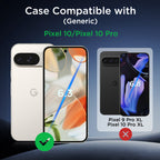 Google Pixel 10/10 Pro Case with Invisible Stand, MagSafe Compatible Magnetic Case