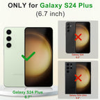 MALEWOLF Magnetic Case for Samsung Galaxy S24+ Plus 5G, Color Match Cover [Compatible with Magsafe] [Military Drop Protection] Anti-Slip Soft TPU Edge Phone Case for Galaxy