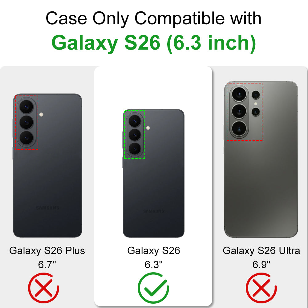 MALEWOLF Stand Case for Samsung Galaxy S26 Compatible with Magsafe, Translucent Magnetic Cover [Military Grade Protection] [Anti-Slip Technology], Color Hybrid Galaxy S26 Phone Case